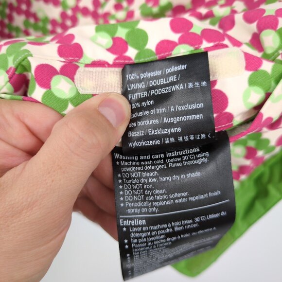 Burton Girls Reversible Puffer Vest XL Pink Green Outdoor Preppy Cold Weather - Picture 11 of 14